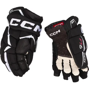 Hokejové rukavice Hokejové rukavice CCM JetSpeed FT6 Black/White Junior 10 palců