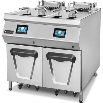 fritéza Elektrická automatická fritéza, dotykový displej, 60 kW | 2x 25l