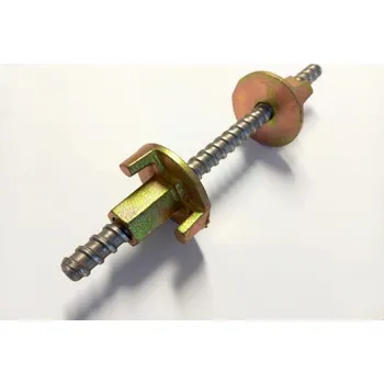 Závitová tyč Bednící spínácí tyč 100cm neboli šrubtyč, závitová tyč, šuptyč + 2x kulatá matice k bednění 70mm