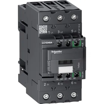 Stykač SCHNEIDER ELECTRIC SCHNEIDER LC1D40AKUE TeSys D Green 3P 40A 100 - 25 LC1D40AKUE