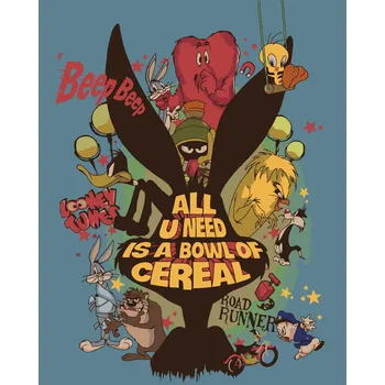 ZUTY Malování podle čísel - LOONEY TUNES RETRO PLAKÁT Rozměr: 40x50 cm, Rámování: bez rámu a bez vypnutí plátna