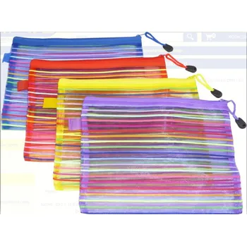 Desky se zipem síťované mix barev A5