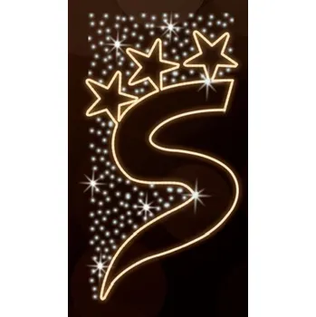 Vánoční světelný řetěz Polamp POL-1210 - 2D dekorace - Ozdoba sloupů - 200 x 100 cm