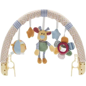 Hračka pro nejmenší Hračka na kočárek Baby Mix květiny, medvídek a hvězdičky