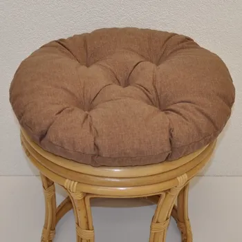 Podsedák Nábytek PEGAS Polstr na ratanovou taburetku průměr 40 cm - hnědý melír