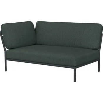 Zahradní pohovka Tmavě zelený látkový rohový modul HOUE Level 140 x 95 cm, levý