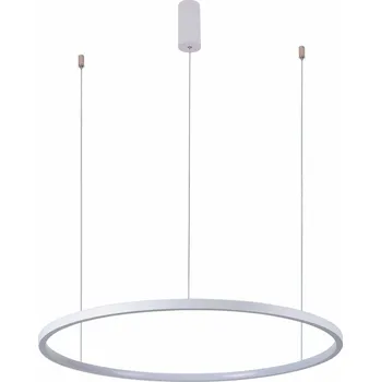 Dětské svítidlo Italux PND-56135B-080RPP-WH LED závěsné stropní svítidlo Vinola | 48W integrovaný LED zdroj | 2100lm | 3000+4000K + Philips 8719514257566 LED žárovka 1x8W-60W | E27 | 806lm | 2700K