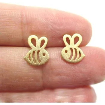 Náušnice Dámské náušnice | originální náušnice 1 pár - včeličky,Bronzová