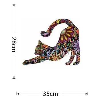 Samolepící dekorace Samolepicí tapeta na zeď | samolepka na zeď barevný kůň - 37 x 47 cm - 02