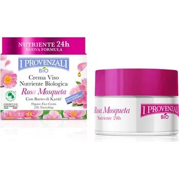 Pleťový krém I Provenzali BIO Rosa Mosqueta výživný krém 50 ml
