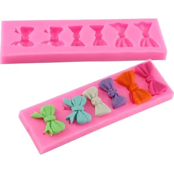 Tvořítko na led Silikonová forma na led, pečení, vosk... - styl mašličky