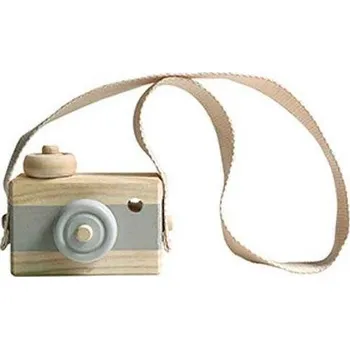 Digitální kompakt Dětský foťák | dřevěný fotoaparát - maketa - Šedivý