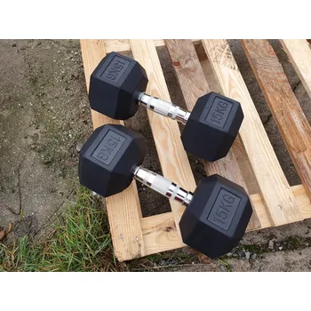 jednoruční činky 2x15kg HEXA
