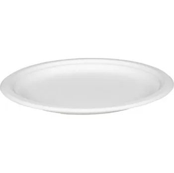 Jednorázové nádobí Talíř oválný BIO cukrová třtina 33 x 25,5 cm (50 ks)