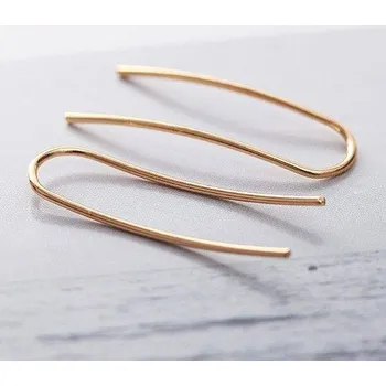 Náušnice Originální náušnice | minimalistické náušnice, 1 pár - Styl zlatá podkova