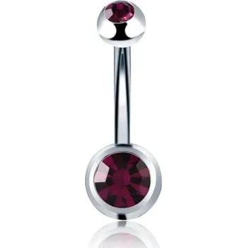 Piercing Piercing do pupíku | náušnice do pupíku - Fialový