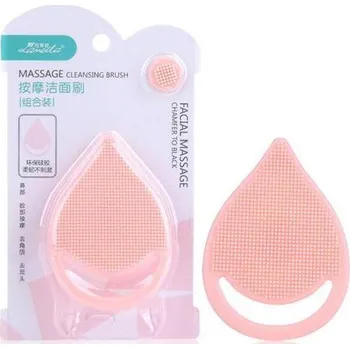 Elektrický čistič pleti Silikonová houbička na čištění obličeje | kartáček na obličej - Růžová
