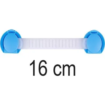 Dětský bezpečnostní prvek Dětská pojistka na šuplík | bezpečnostní zámek - modrá dlouhá