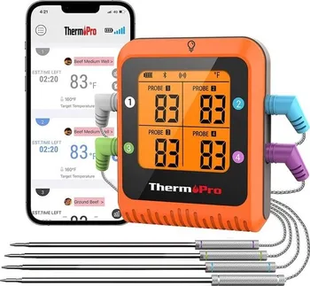 Kuchyňský teploměr ThermoPro TP-930 oranžový/černý
