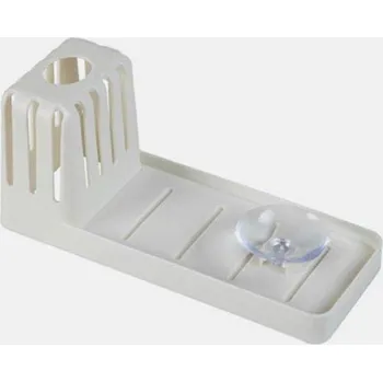 Odkapávač na nádobí Držák na houbičku | odkapávač na nádobí - Bílá