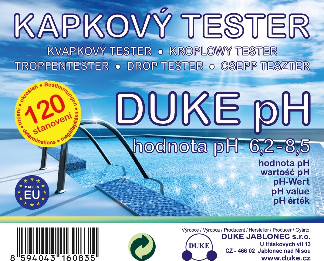 Relax na MAX Kapkový tester DUKE pH