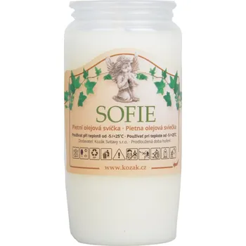 Svíčka Svíčka olejová Sofie - 80 g bílá