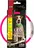 Dog Fantasy Nylonový LED obojek růžový, 45 cm