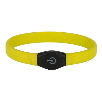 Obojek pro psa Kerbl LED Collar Maxi Safe žlutý 65 cm/25 mm