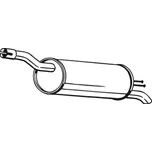 Zadní tlumič výfuku BOSAL 148-343