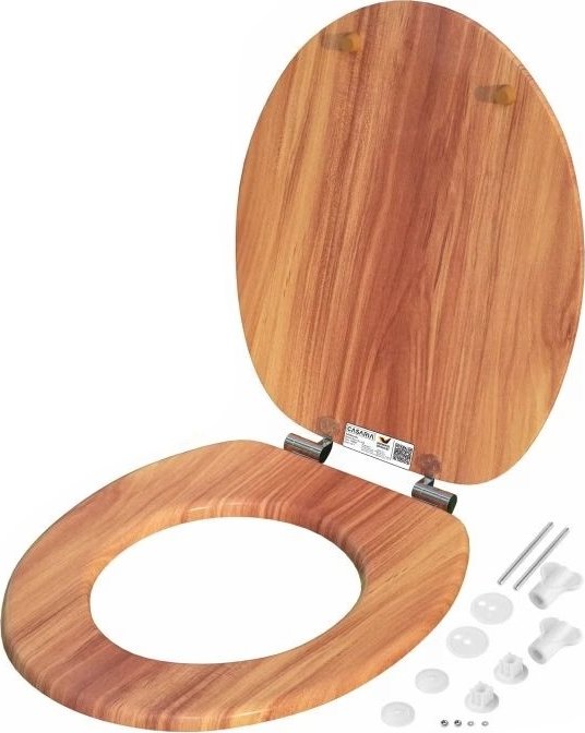 WC sedátko s automatickým spouštěním dekor dřevo