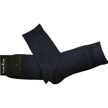 Pánské ponožky FX-HIGH jednobarevné bavlněné ponožky FUXY 43-46 tm. modrá