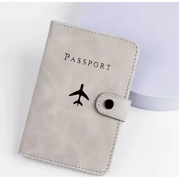 Peněženka Cestovní peněženka na pas a kreditní karty - světle šedá