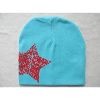 Čepice Zimní dětská čepice s motivem hvězdy - 19