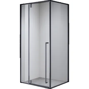 BPS-koupelny Obdélníkový sprchový kout HYD-OK16CS 120x90 černá/transparent - bez vaničky