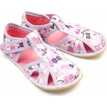 Dívčí bačkory Ef Barefoot papuče 386 Princess EUR 35