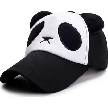 Kšiltovka Kšiltovka | stylová čepice s ušima - Černá