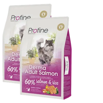 Krmivo pro kočku 2x Profine Cat Derma Adult Salmon 10kg