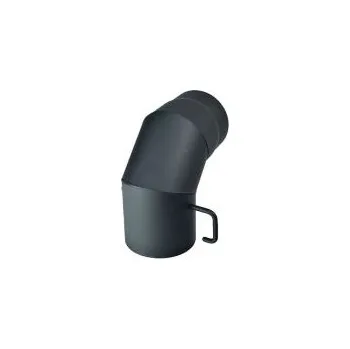 Koleno kouřové silnostěnné (1,5 mm) 160/90 s klapkou