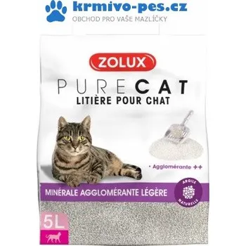 Podestýlka pro kočku Zolux Podestýlka PURECAT premium light clumping 5 l