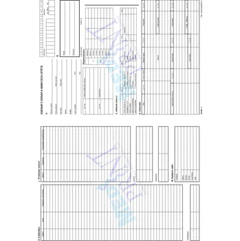 Záznam o zdraví a nemoci dítěte, 50 ks v balení