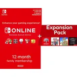 Nintendo Switch Online Rodinné členství - 365 dní + Expansion Pack