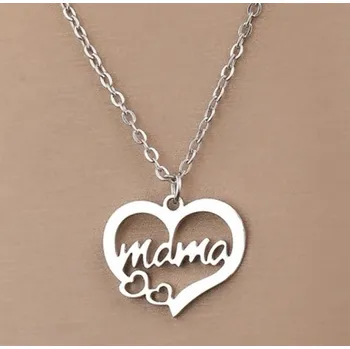 Přívěsek Blingstar Přívěsek pro Maminku - Srdce Máma * nerez ocel - silver - 2399