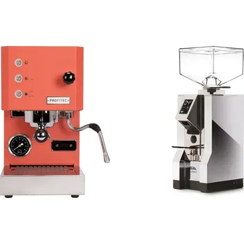 Kávovar Profitec GO, red + Eureka Mignon Turbo, CR chrome