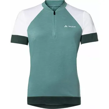 cyklistický dres Dámský cyklistický dres VAUDE Altissimo Q-Zip Shirt Dusty moss 36