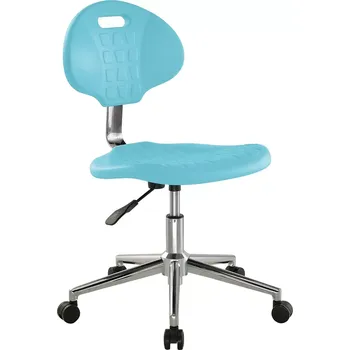 PUR COLOR 02 židle laboratorní, kolečka na měkké podlahy, tyrkysová