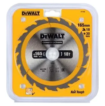 Pilový kotouč DeWALT DT1936 Stavební pilový kotouč 165mm 18T