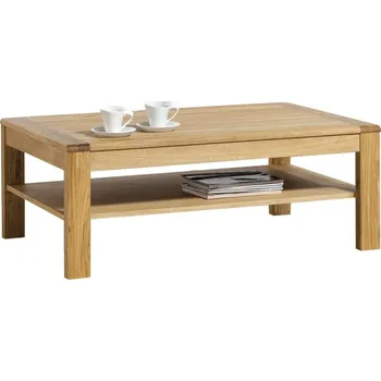 Konferenční stolek Dubový konferenční stolek s poličkou obdelník ATLANTA typ 67 dub přírodní