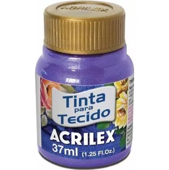 Speciální výtvarná barva Acrilex Barva na textil 37ml - metalická šeřík 528