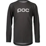POC Y's Essential MTB LS Jersey Sylvanite Grey - Cyklistický dres dětský Velikost: 140