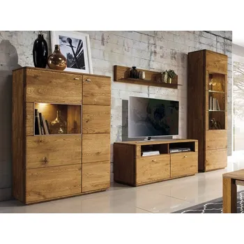 Komoda Dubový nábytek z masivu do obývacího pokoje a jídelny - DALLAS 4 dub pálený olejovaný